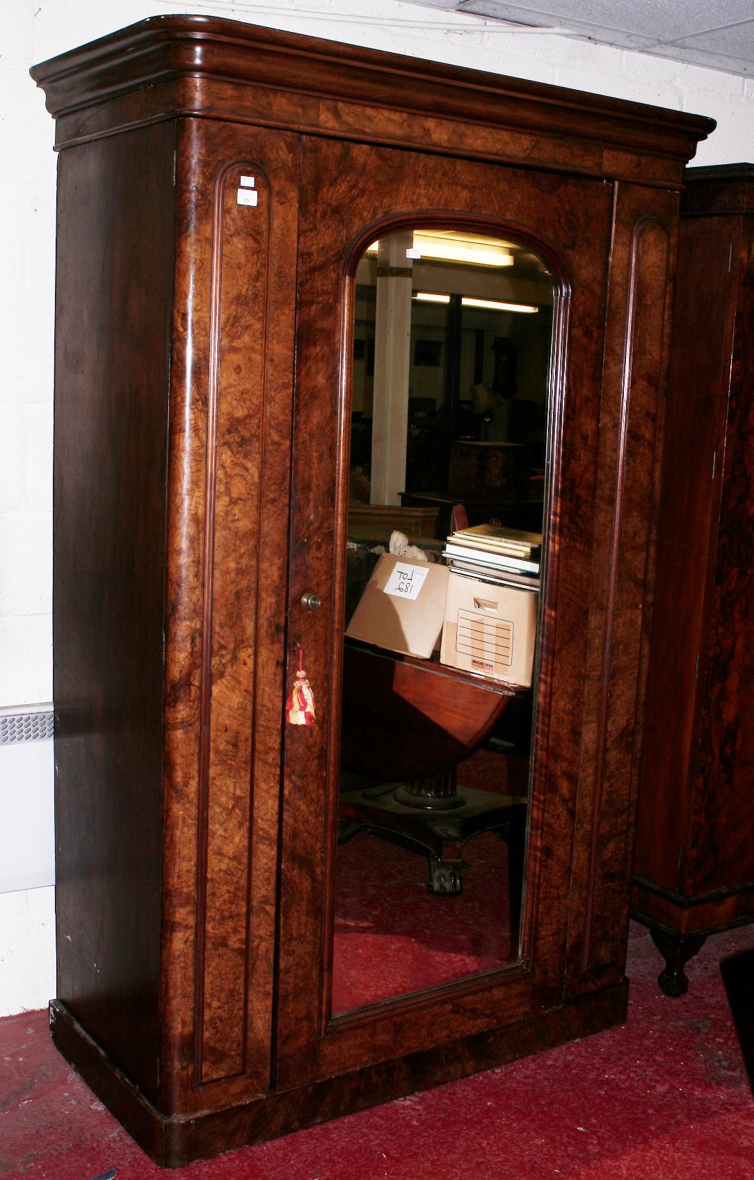 A mid Victorian walnut compactum