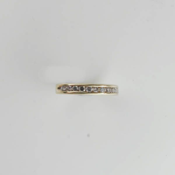 A diamond half eternity ring,