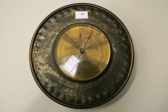 Bonhams : An early 20th Century copper mounted barometer E.G.Wood, 2 ...