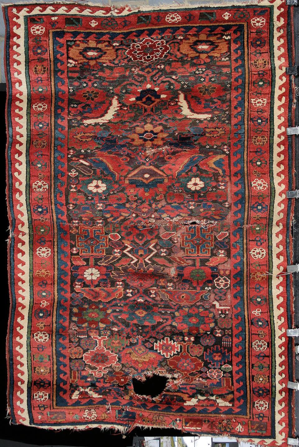 Bonhams A Sauj Bulagh Kurdish Rug West Persia 7 Ft 1 In X 4 Ft 8 In 216 X 142 Cm Some Wear