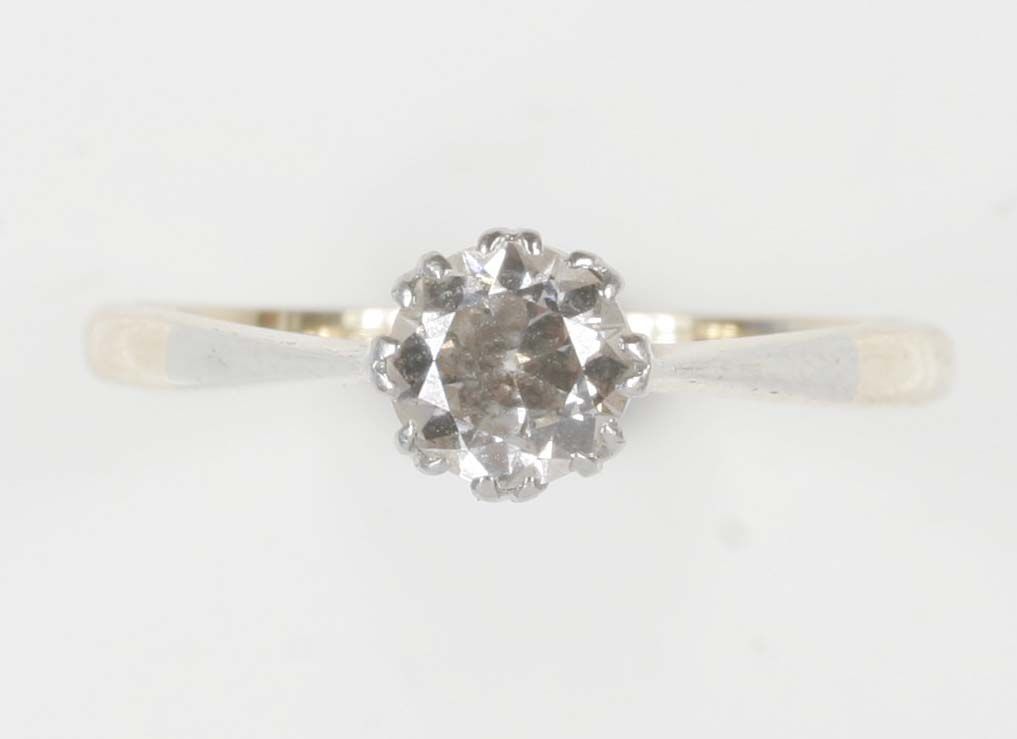 A single stone diamond ring