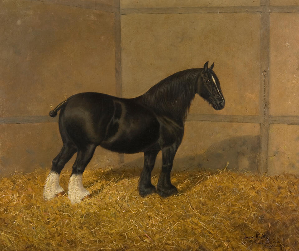 Bonhams : Albert Clark (British, 1821-1909) The Shire Horse 'Queen of ...