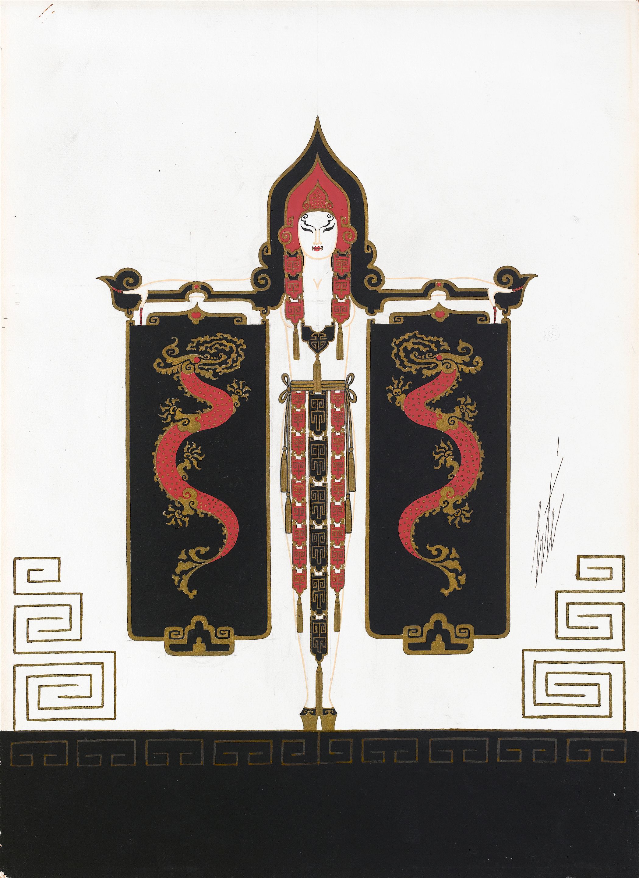 Costume Design with Chinese Dragons for Aladin