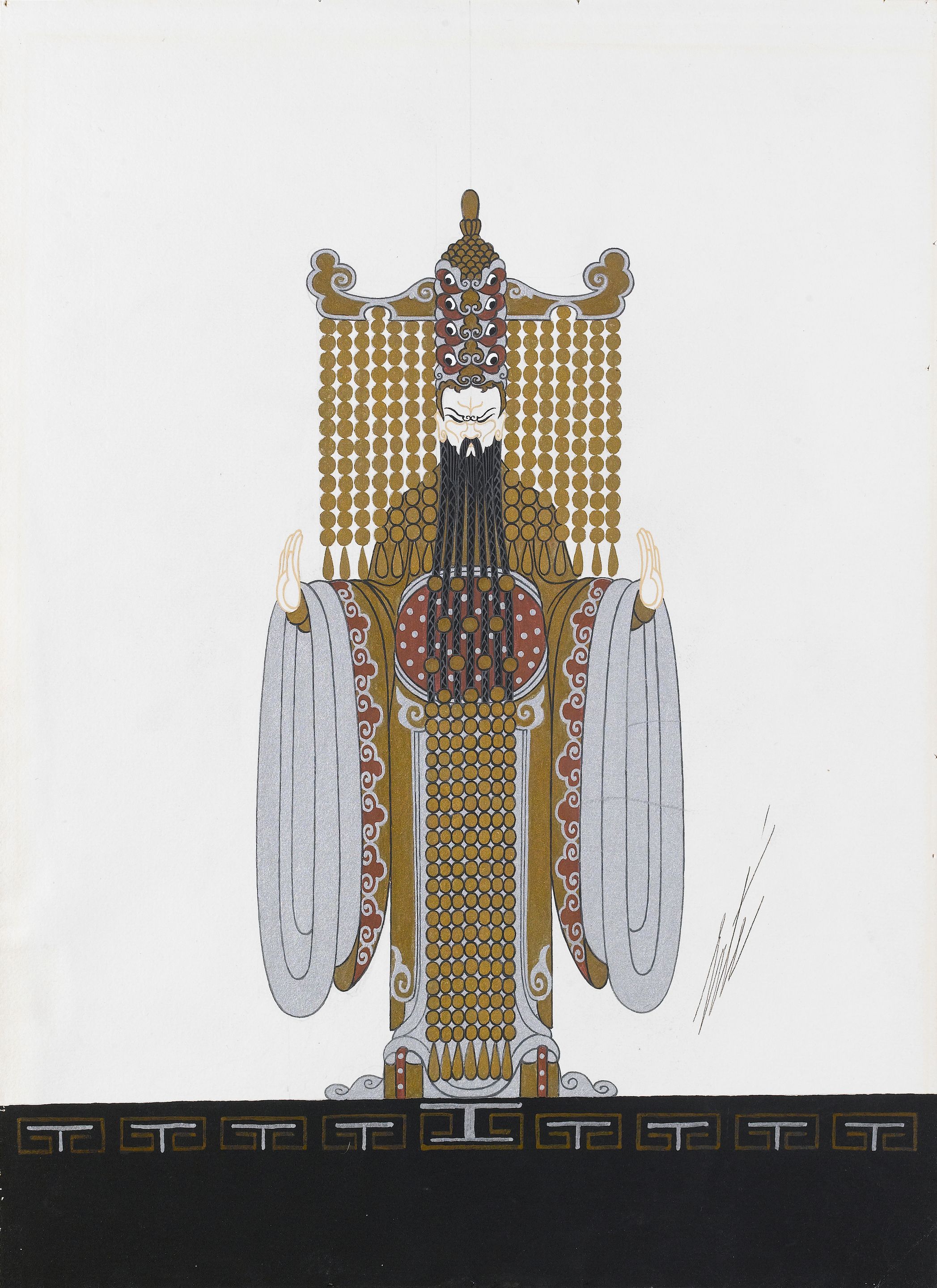 Costume Design for a Mandarin, Aladin