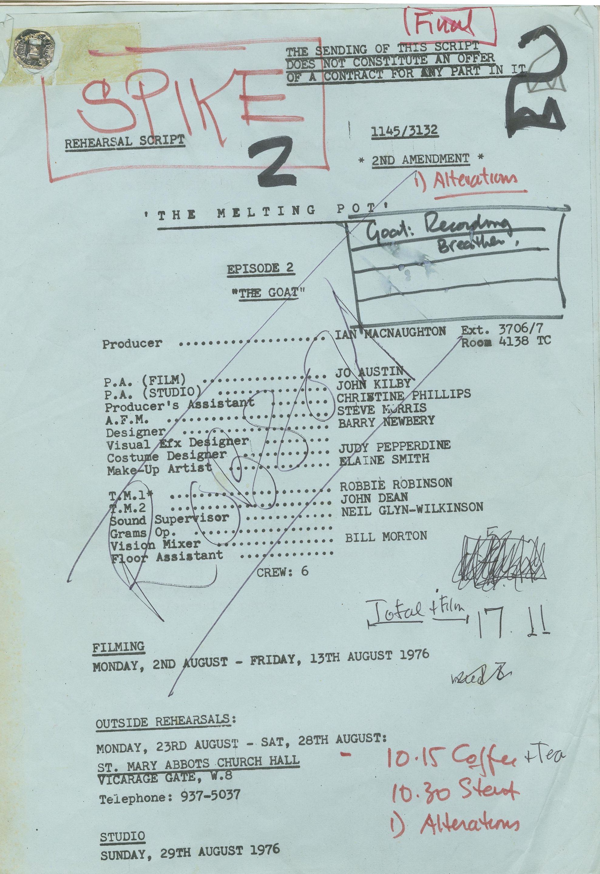 A group of scripts, various dates,