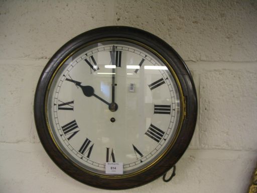 An Oak wall clock