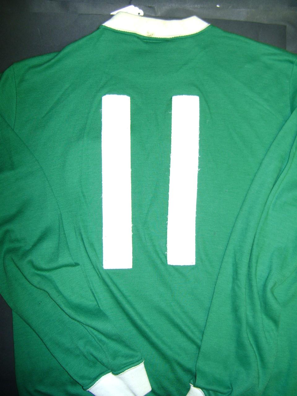 Rare match worn George Best Hibernian shirt listed for sale on