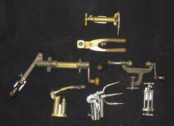 Bonhams : Six shotgun reloading tools