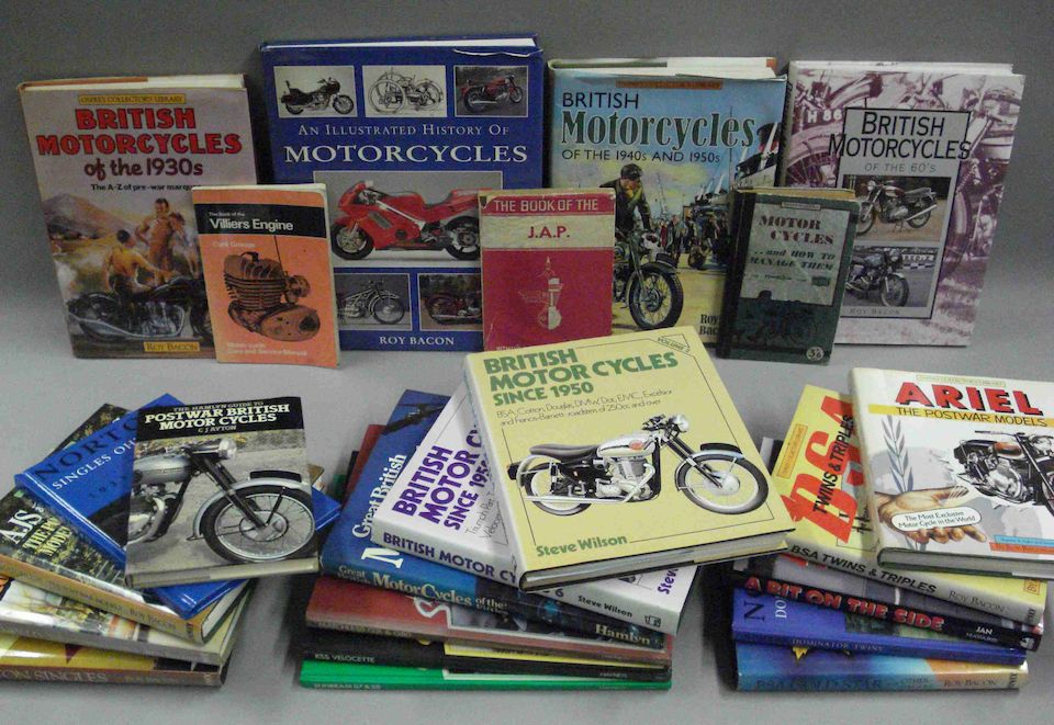 Bonhams A quantity of literature relating to British motorcycle