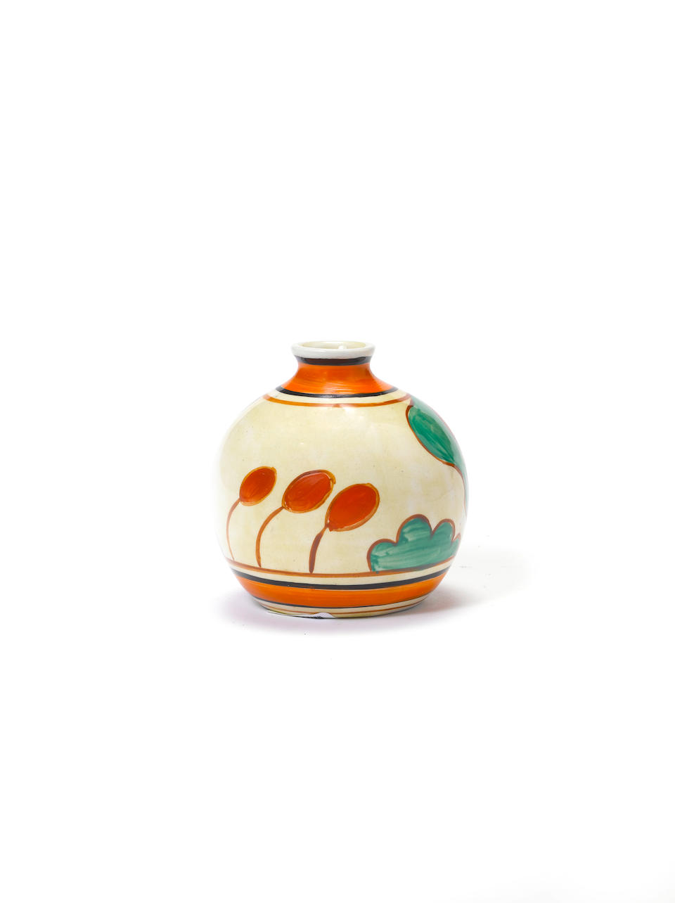 Bonhams Clarice Cliff Green House A Rare Miniature Vase Circa