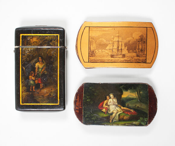 Bonhams : Three cheroot cases