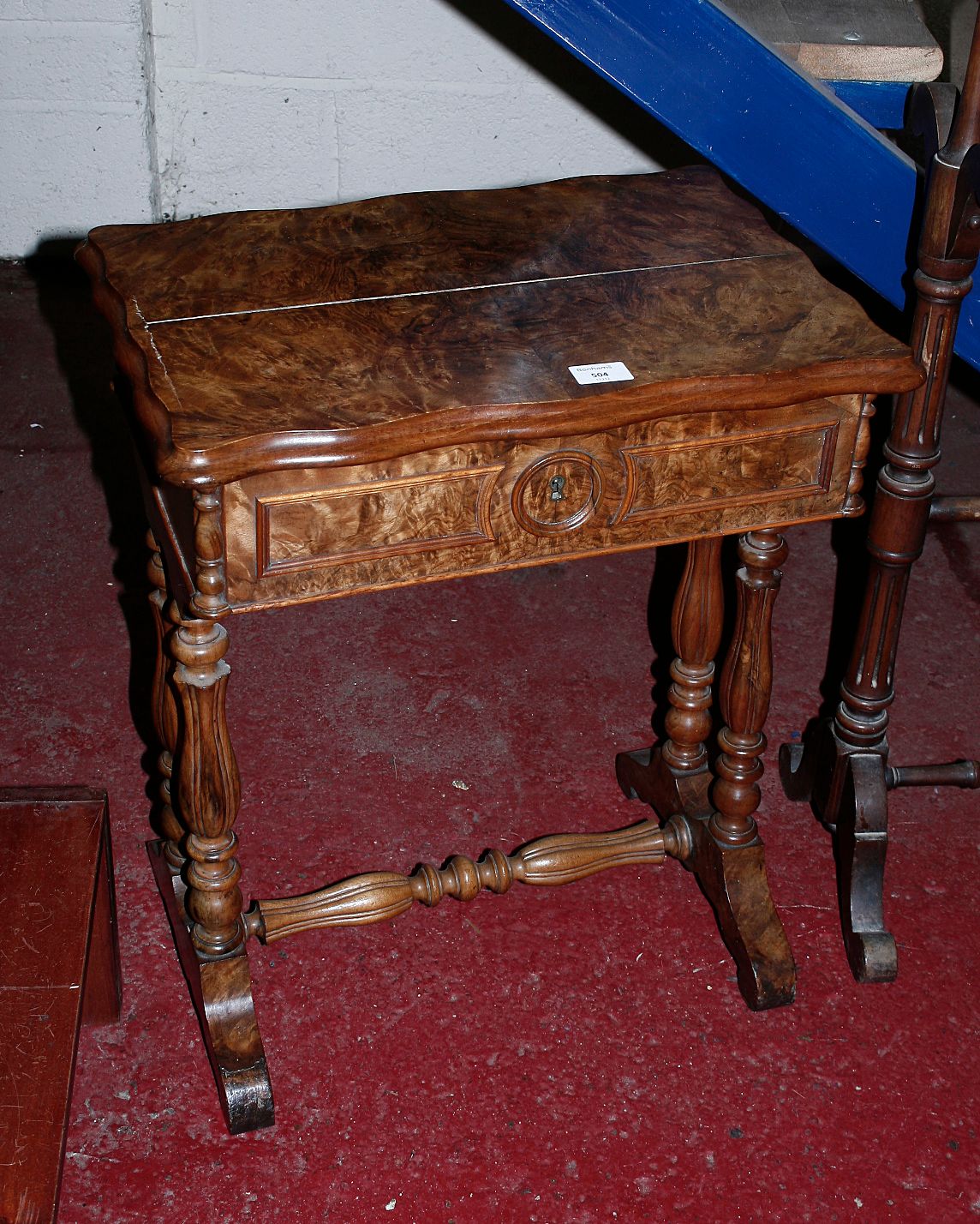 A walnut sewing Box