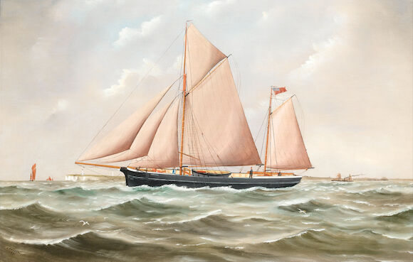 Bonhams : John Fannen (British) The Ketch Mayland; The Ketch Hopwell