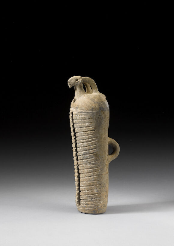 Bonhams : An Ancient Near Eastern grey pottery zoomorphic musical ...