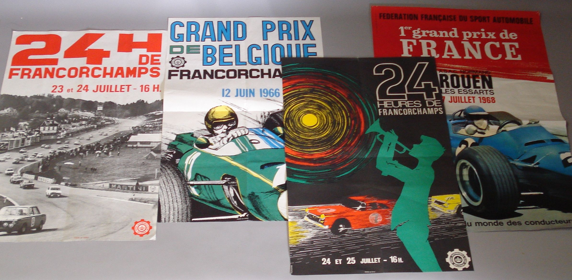 Bonhams Cars : Four original 1960s European racing posters,