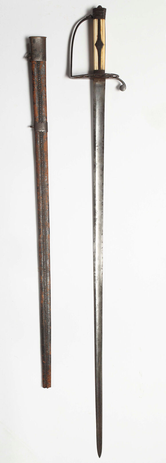 Bonhams : A Rare Georgian Officer's Spadroon To The Derbyshire Militia