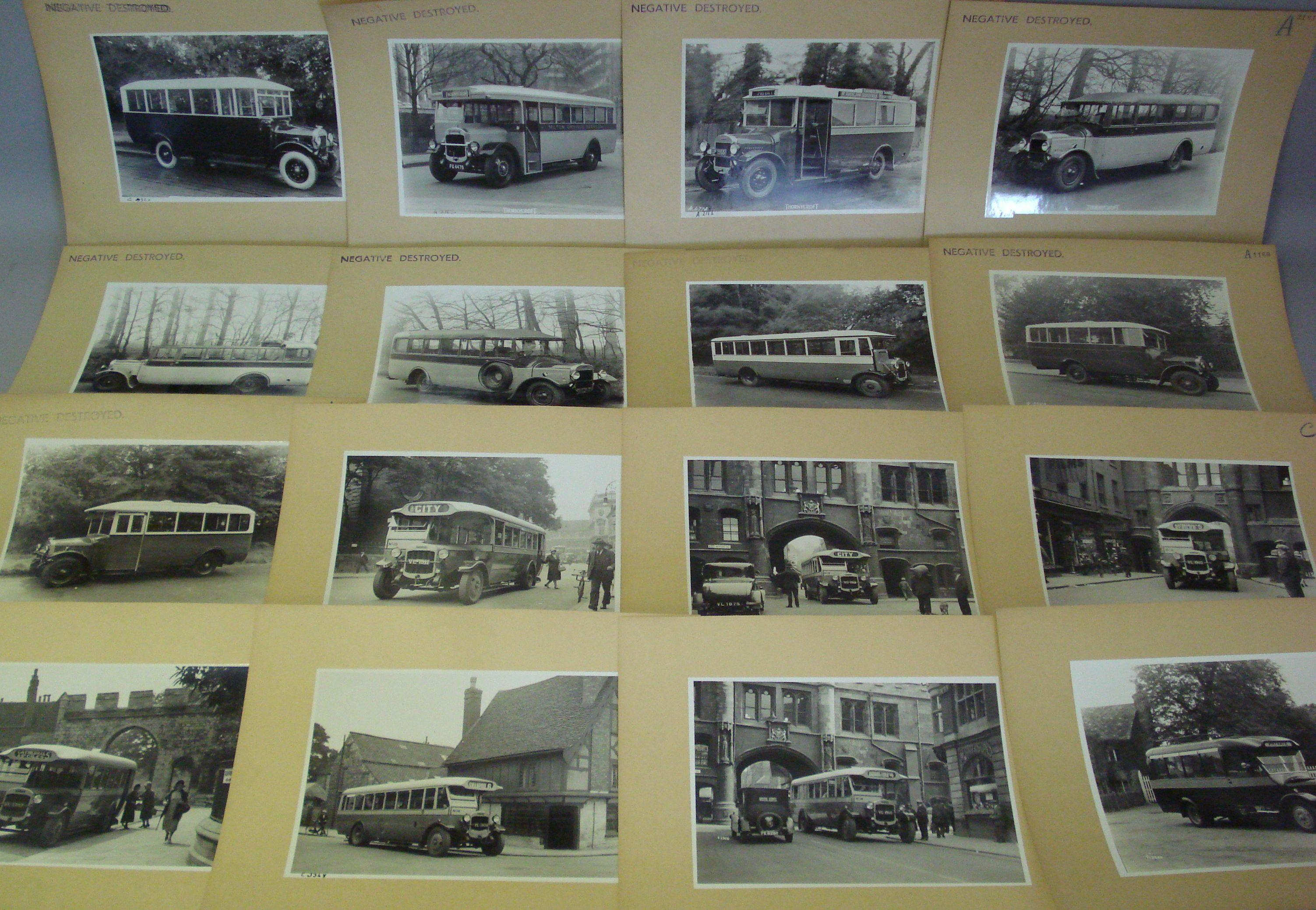 Bonhams Cars : A lot of photographs depicting Thornycroft buses and ...