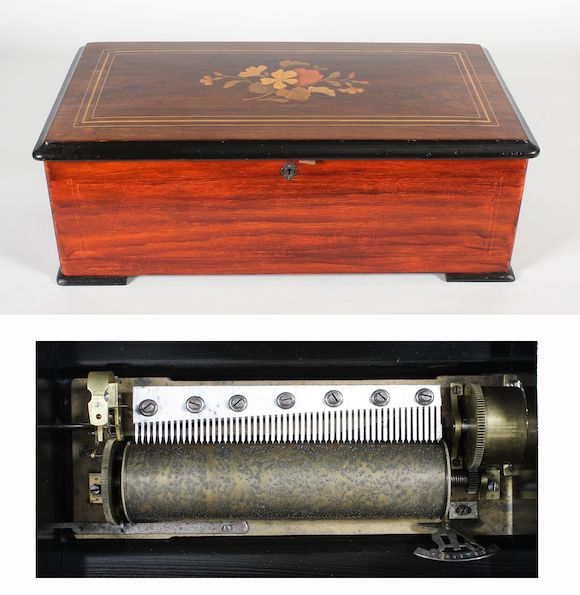Bonhams : A 'Peerless' musical box, playing ten-airs,