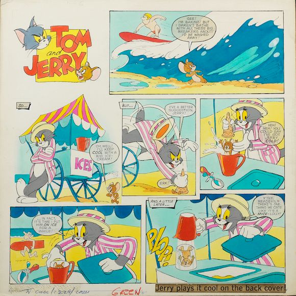 Bonhams : ORIGINAL ARTWORK TITCOMBE (BILL) Four original storyboards ...