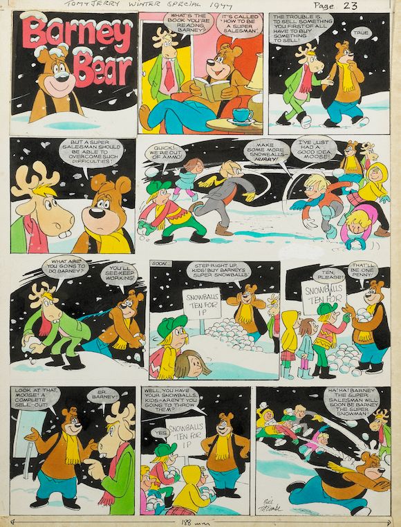 Bonhams : ORIGINAL ARTWORK TITCOMBE (BILL) Original storyboard for ...