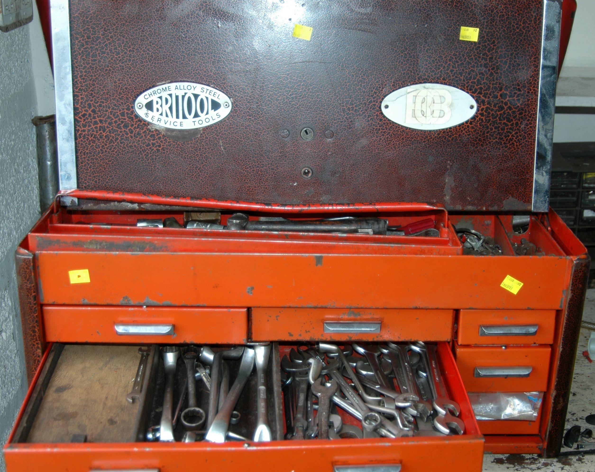 Bonhams Cars A Britool suitcase style tool box with drawers