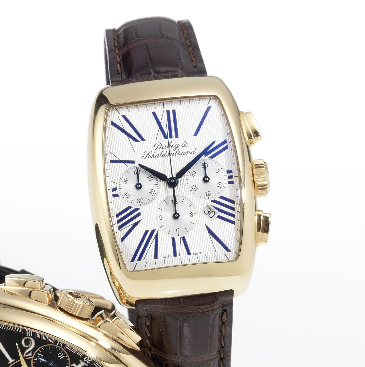 Dubey & Schaldenbrand. A limited edition 18ct rose gold automati