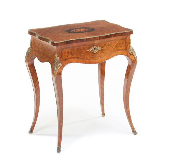 Bonhams : A French late 19th century gilt metal mounted kingwood ...