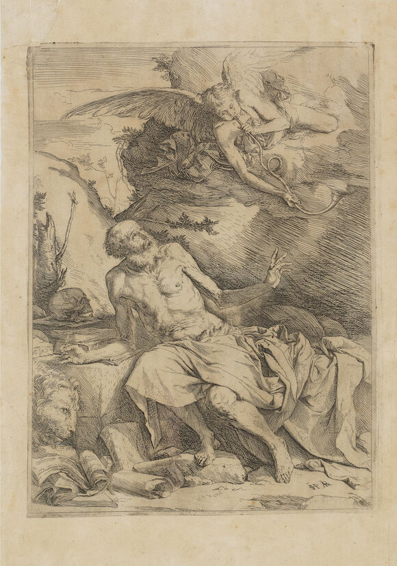 Bonhams : Jusepe de Ribera (Jativa 1588-1656 Naples) St Jerome in the ...