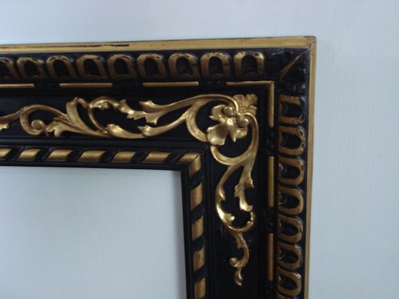Bonhams : A pair of Italian 19th Century carved, black painted and ...