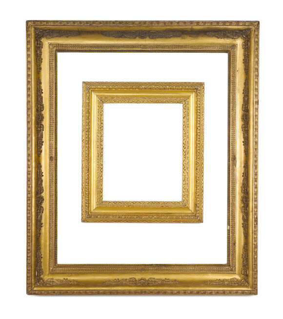 Bonhams : A French 19th Century gilded composition Empire frame