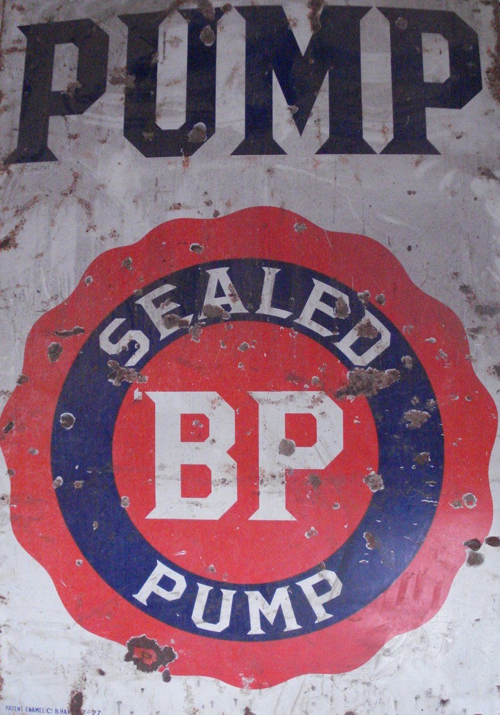 Bonhams Cars : A large BP enamel sign,