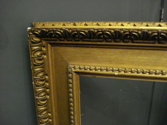 Bonhams : An English 19th Century gilded oak and composition Watts frame