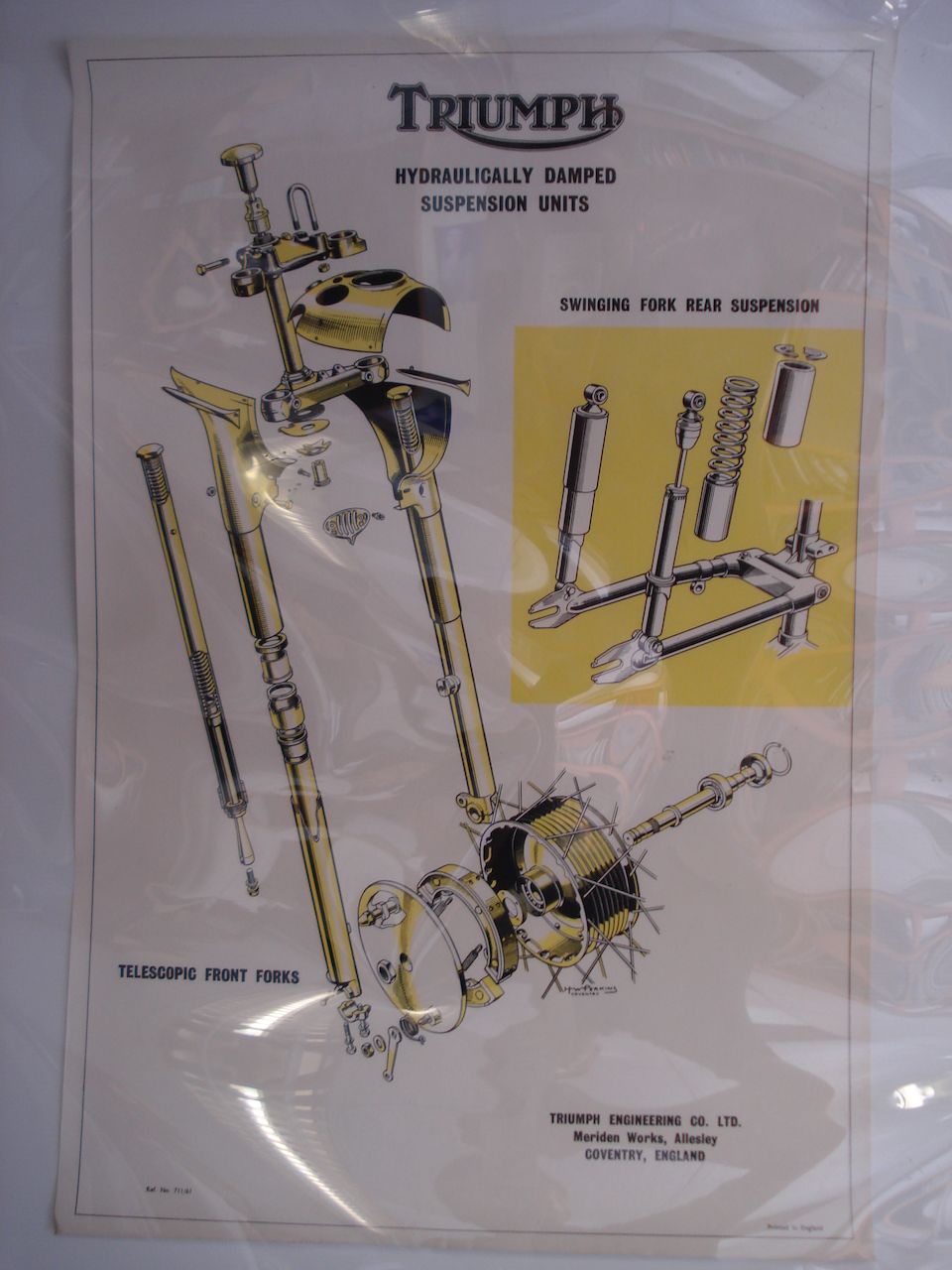 Bonhams : Four Triumph Tiger Cub exploded diagram posters,