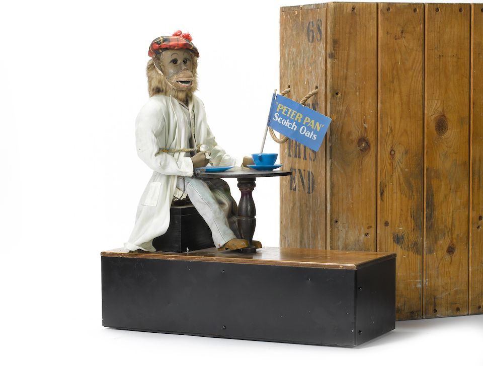 Bonhams A 'Peter Pan' Scottish Oats window display automaton, by the