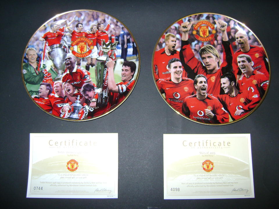 Bonhams : Manchester United limited edition prints, plates and Wembley ...