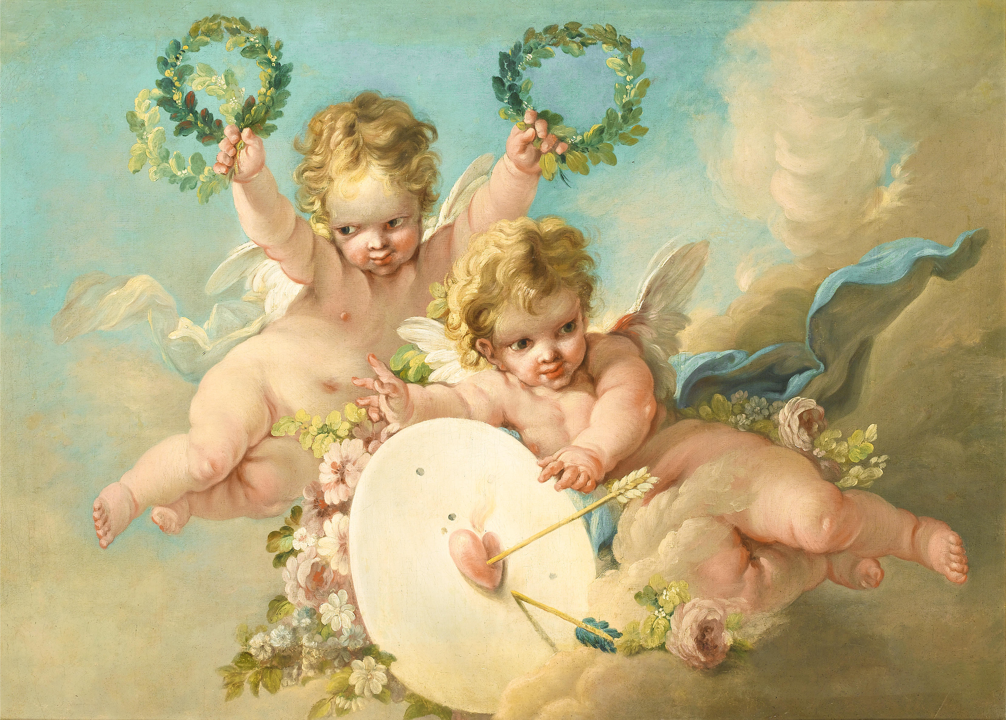 Франсуа Буше картины с ангелами