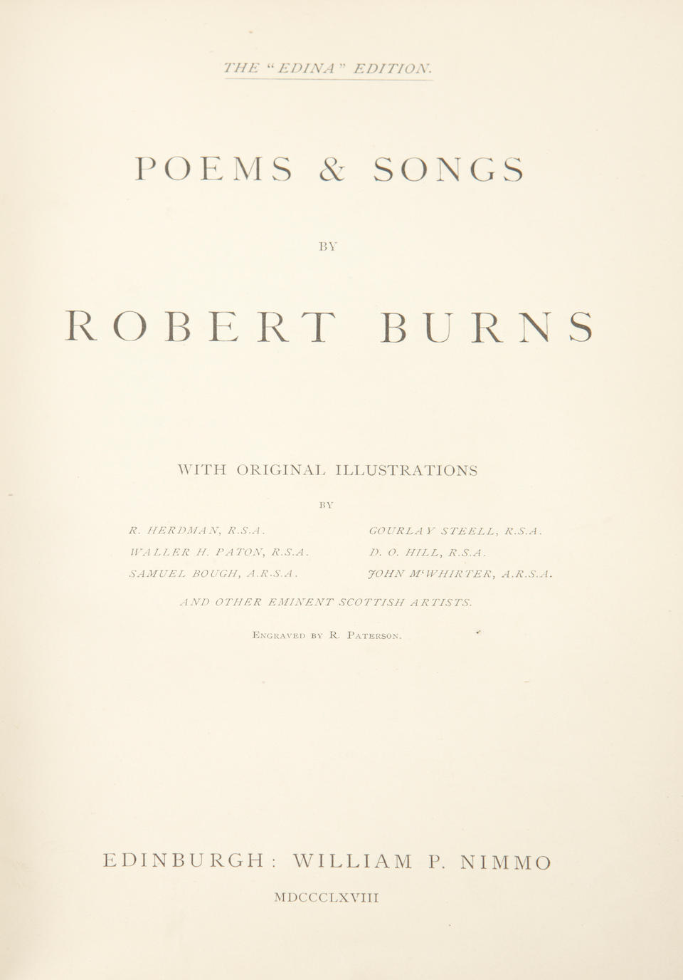 Bonhams : Poems & Songs By Robert Burns in McDonald tartanware covers