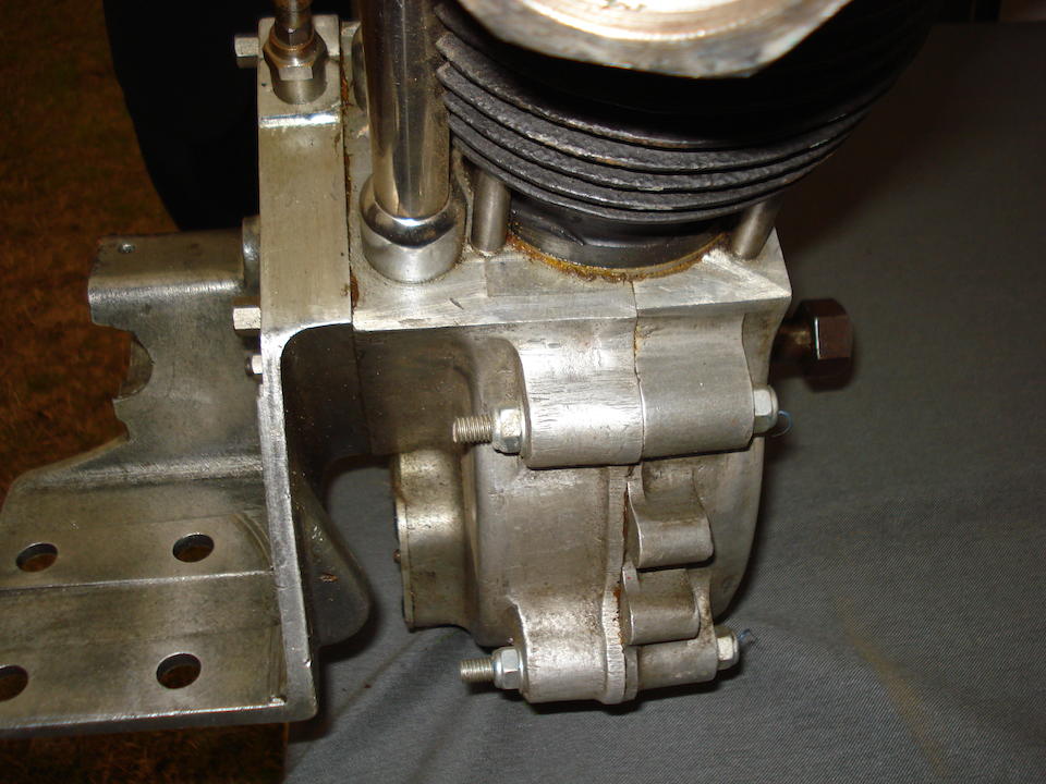 A JAP overhead-valve 680cc V-twin motorcycle engine dating from 1933/34,