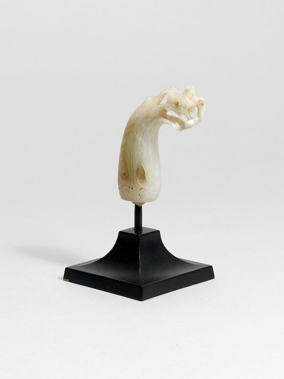 Bonhams : A Mughal white jade Hilt India, 17th Century