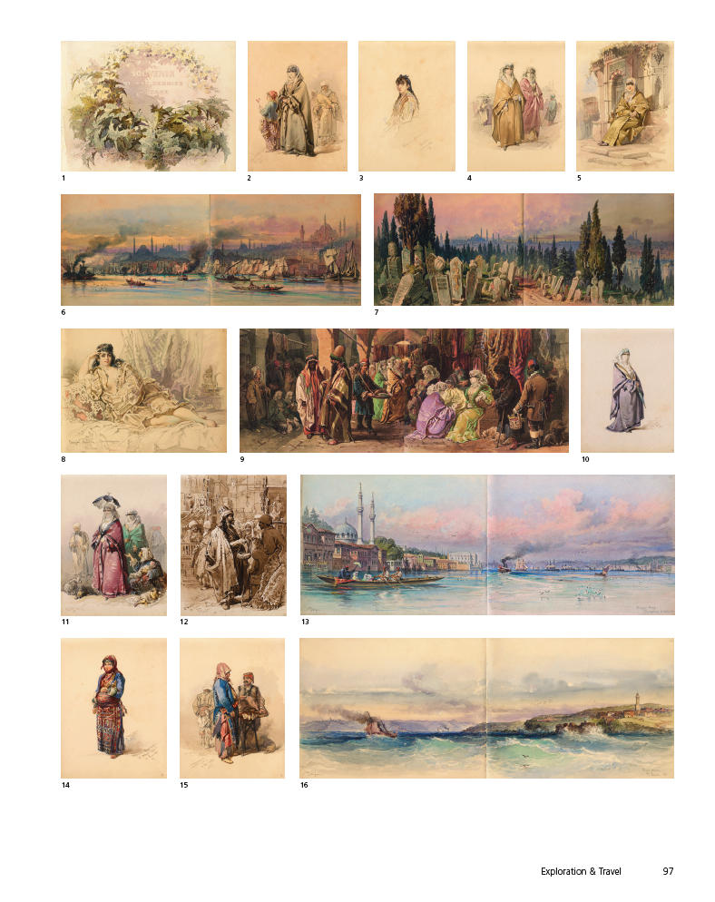 Memorie del mio viaggio in Europe album w48 works by Count Amadeo Preziosi  on artnet