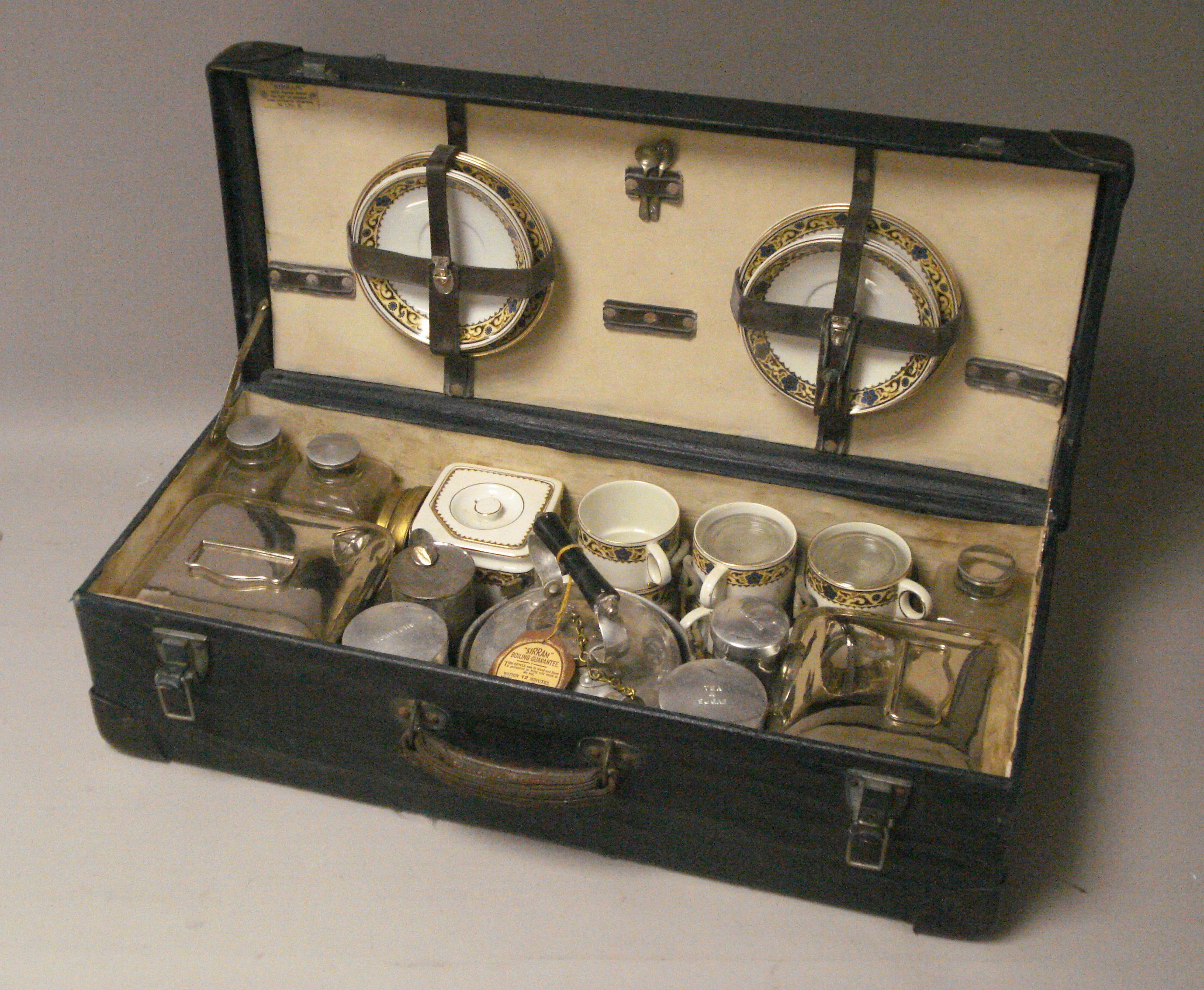 Bonhams Cars : A four person picnic set by Sirram,