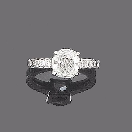 A diamond single-stone ring