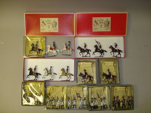 CBG Mignot - Speelgoedsoldaatje 9x Etendards Régiments de Napoléon