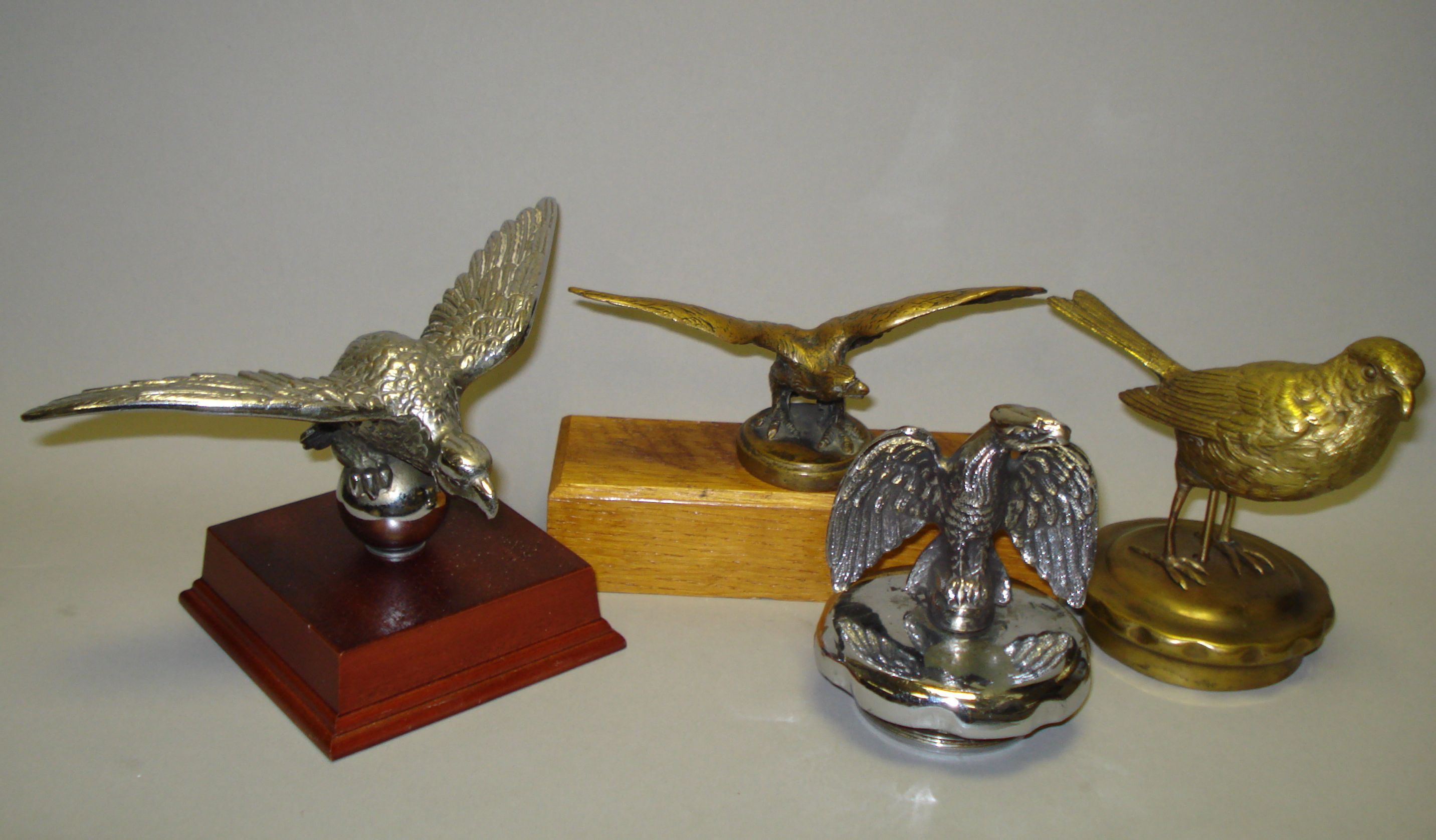 Four 'Bird' mascots,