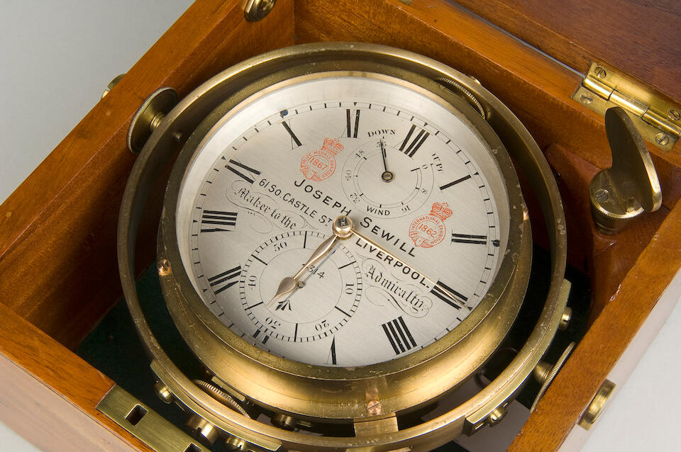 Bonhams A late 19th Century ship's chronometer Joseph Sewell, 61 So