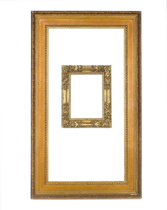 Bonhams : An English 19th Century gilded oak and composition Watts frame