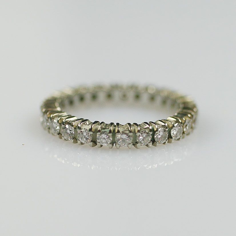 A diamond eternity ring