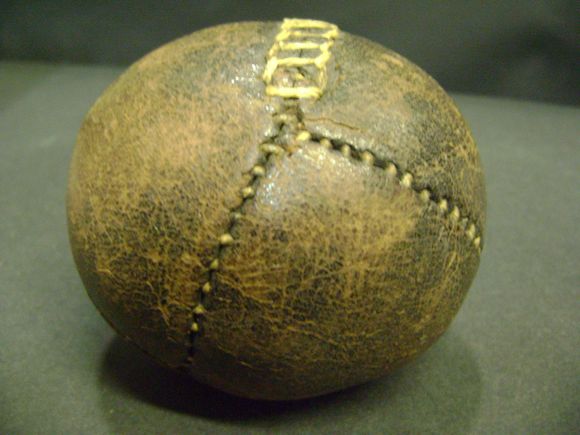 Bonhams : A 'lemon peel' baseball circa 1860