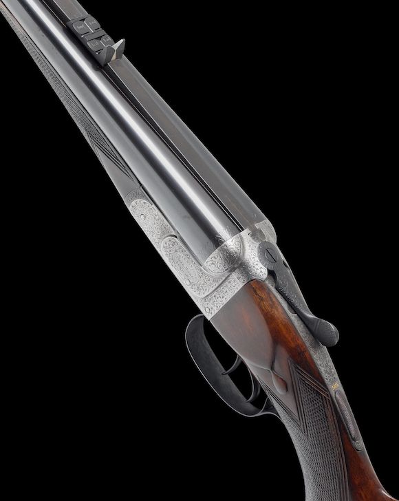 Bonhams : A .375 (H&H Belted Rimless Magnum) boxlock non-ejector rifle ...