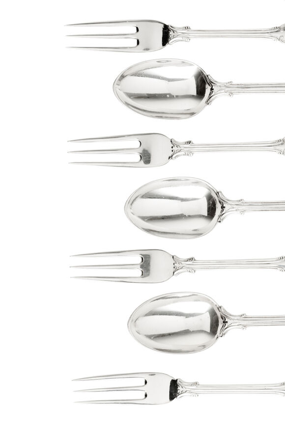 Bonhams : A part canteen of Albert pattern cutlery Maker's mark FH&S ...